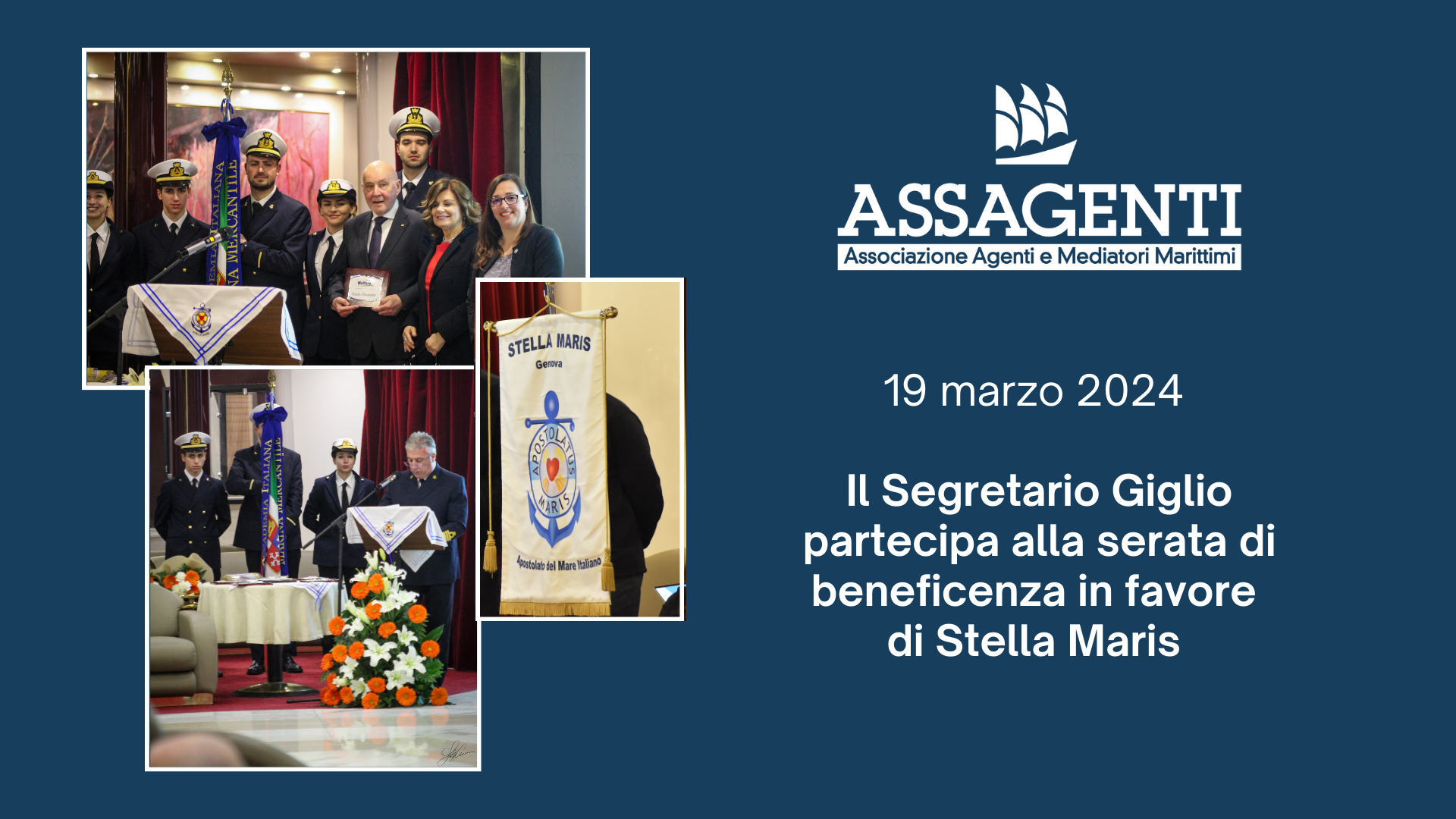 19 marzo 2024 - il Segretario Giglio partecipa alla serata in favore di Stella Maris