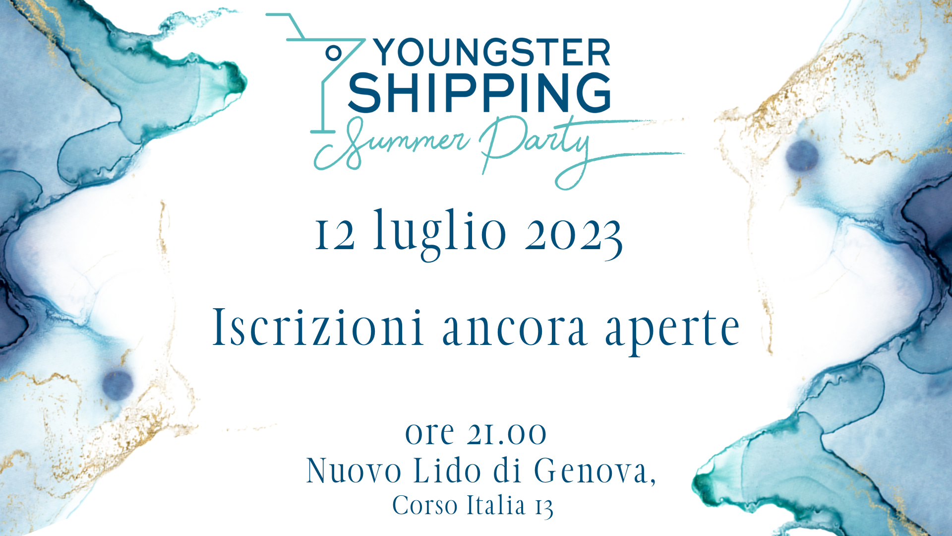 12 luglio, Youngster Shipping Summer Party. Iscrizioni ancora aperte!
