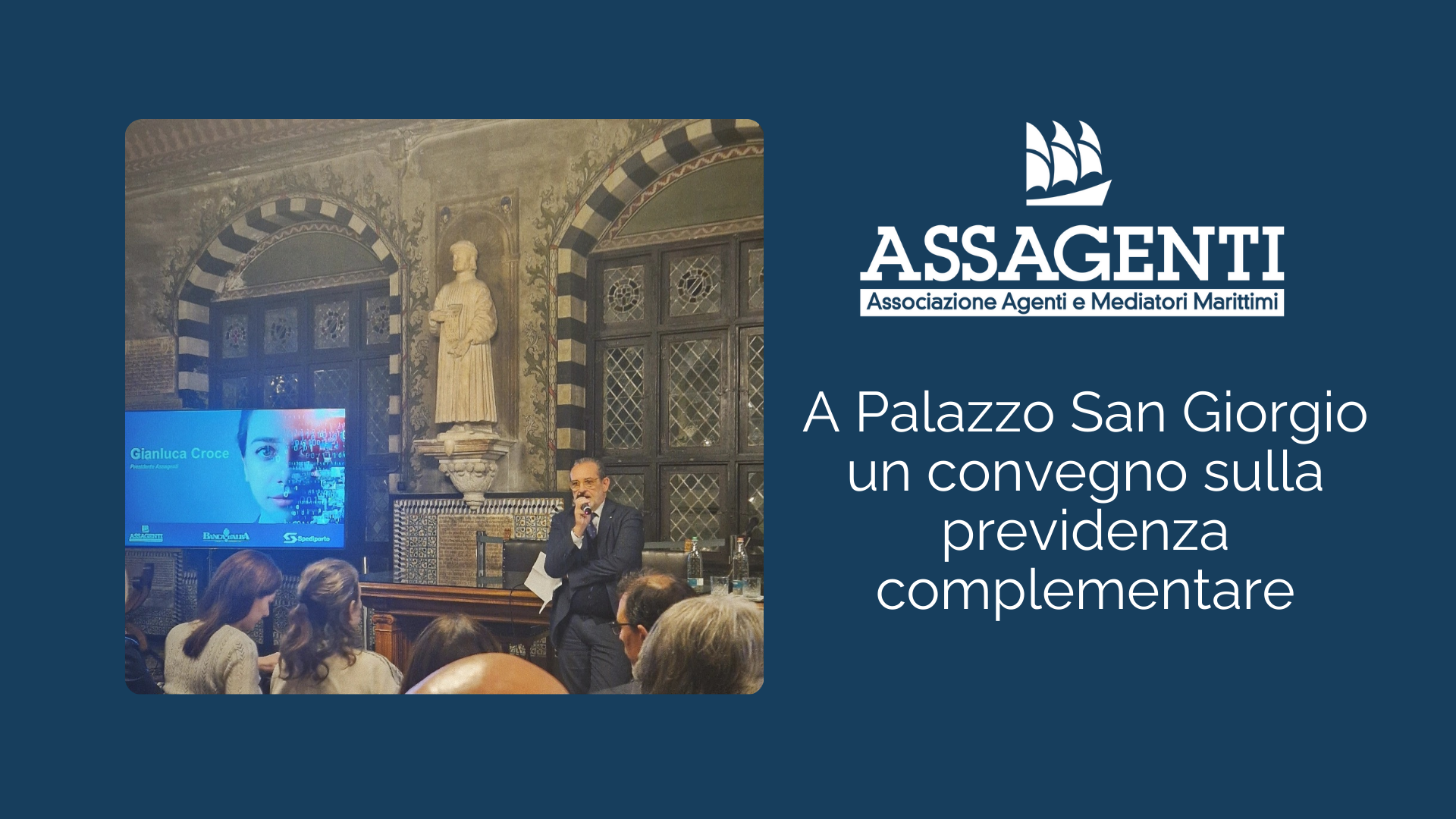 Assagenti organizza a Palazzo San Giorgio un convegno sulla previdenza complementare