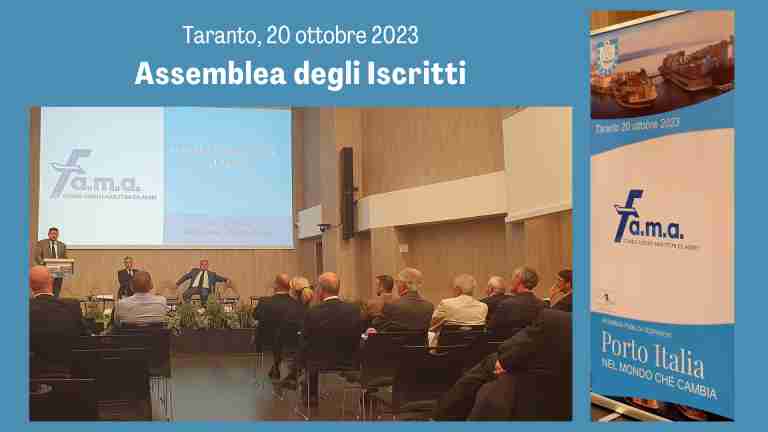 20 ottobre 2023 - Assemblea degli Iscritti al Fondo Agenti Marittimi e Aerei