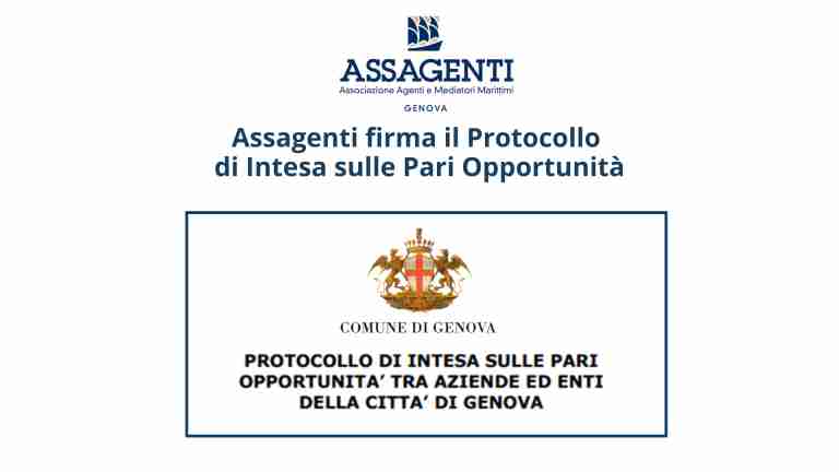 Assagenti sottoscrive il Protocollo d’Intesa sulle Pari Opportunità con il Comune di Genova